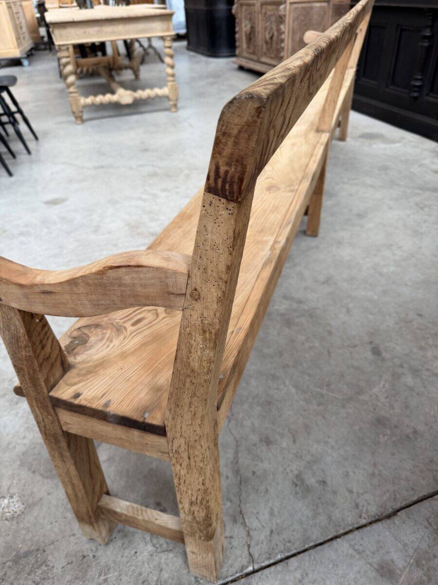 Pair of benches with backs from the early 20th century.