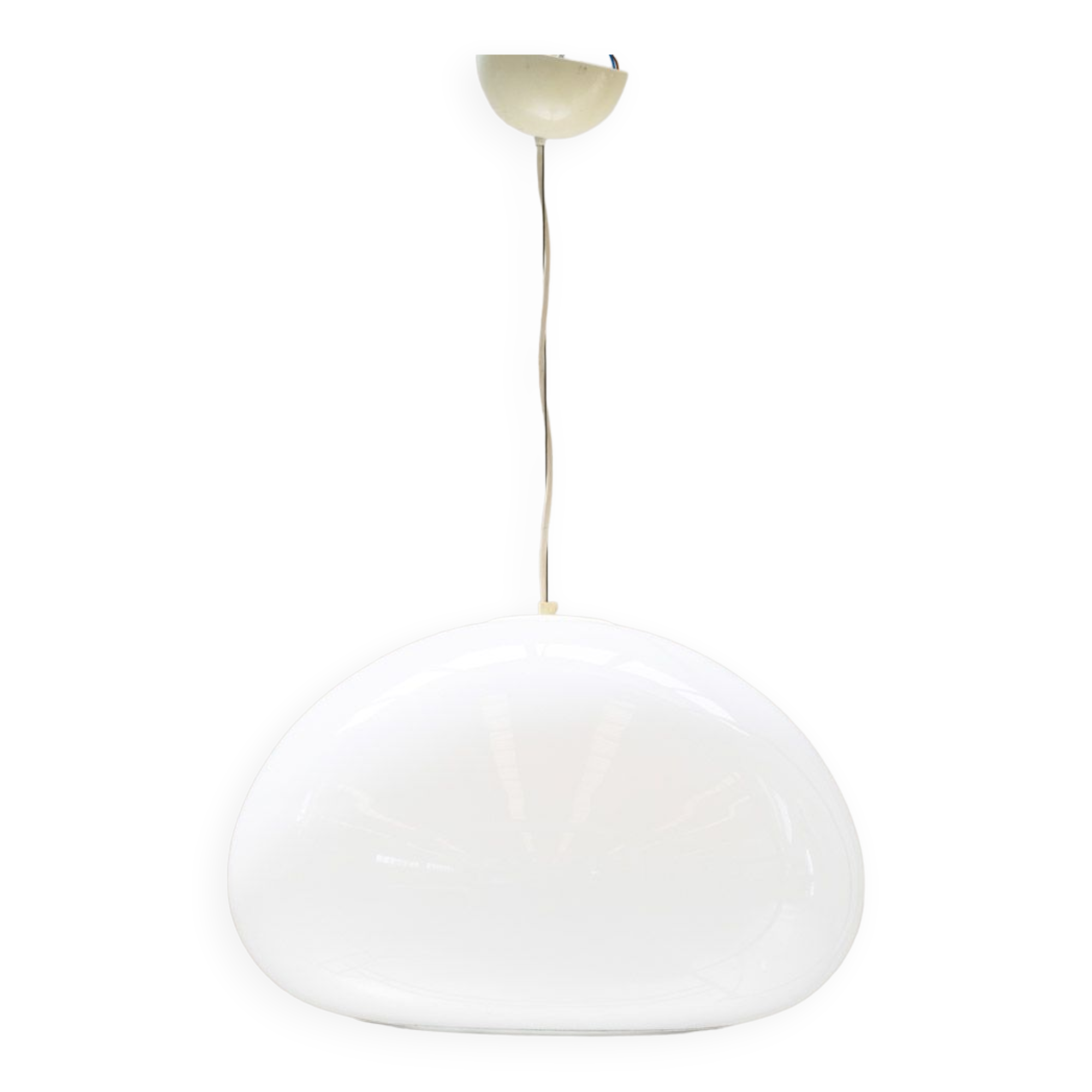 Black and white ceiling lamp, by Pier Giacomo and Achille Castiglioni for Flos 1965
