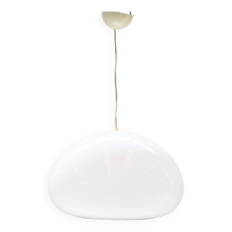 Black and white ceiling lamp, by Pier Giacomo and Achille Castiglioni for Flos 1965