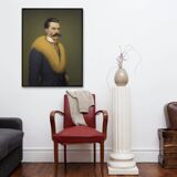 Old portrait - “Les moustachu-es” series