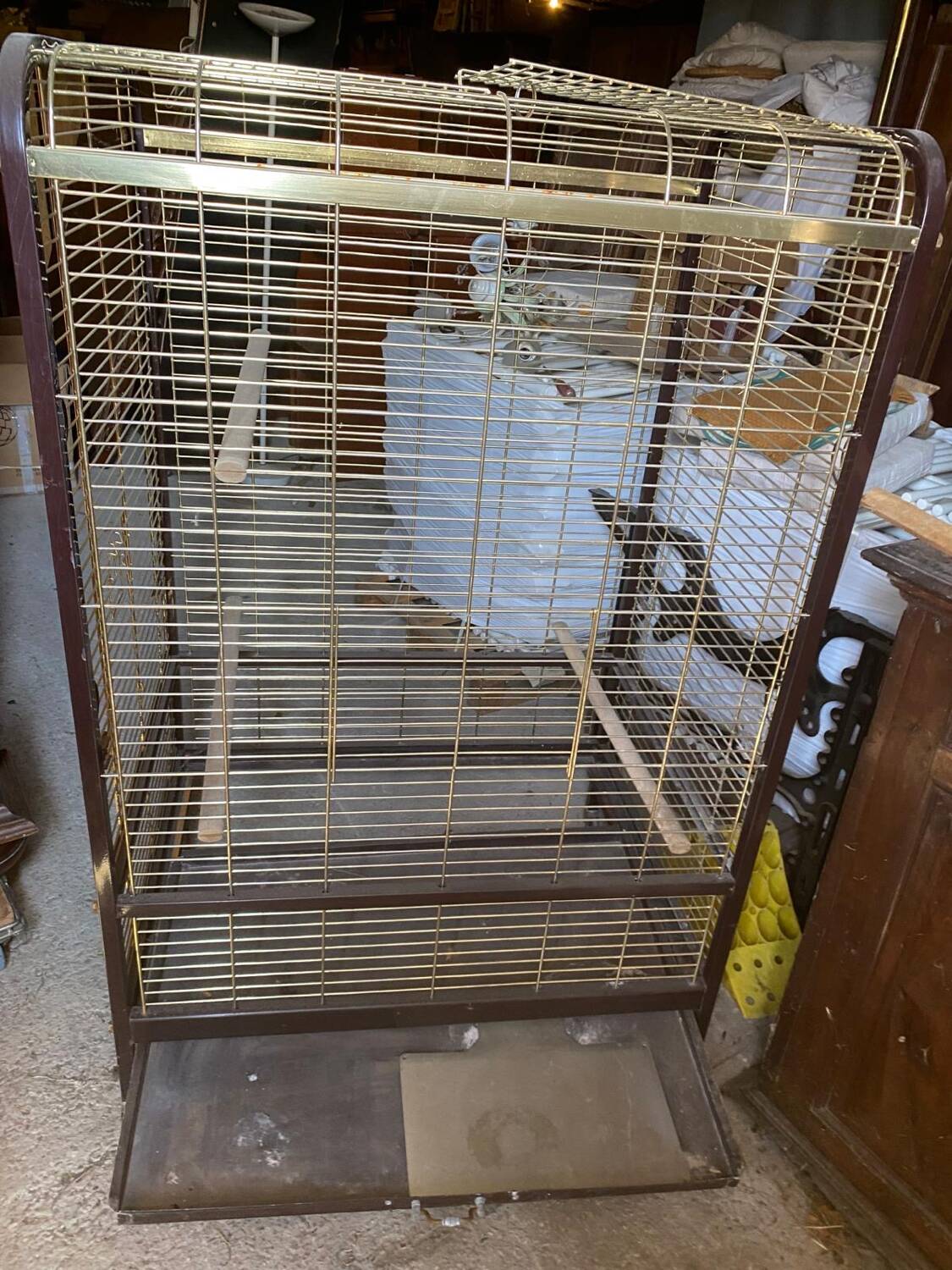 Large vintage parrot cage