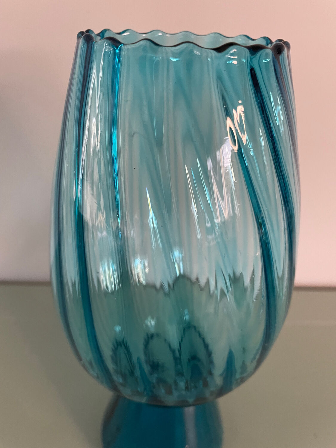 Vintage blue vase