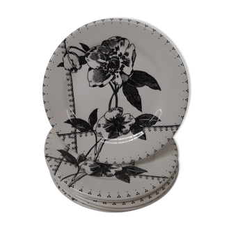 Set of 6 plates dessert collection a table paris