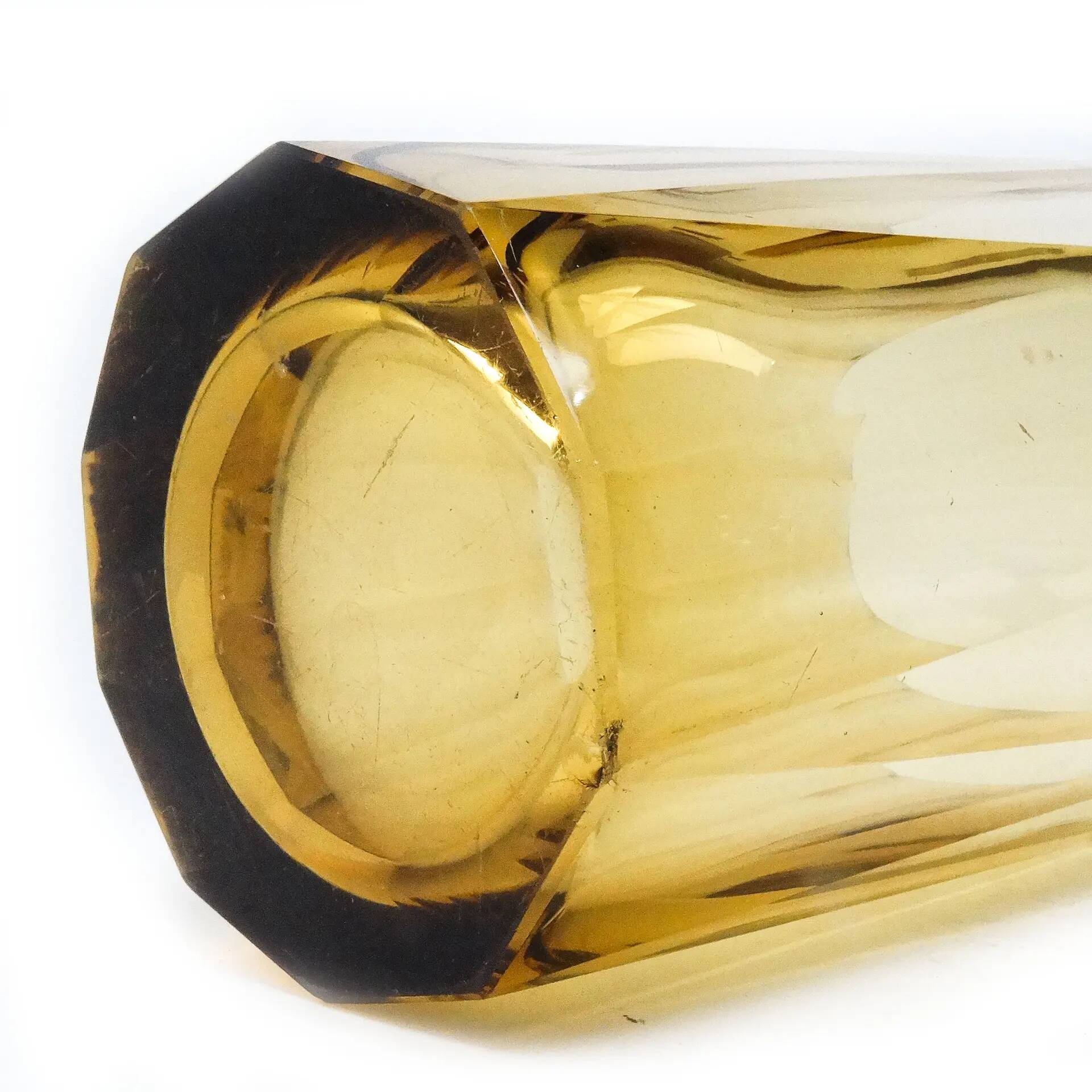 Art Deco vase, crystal, Bohemia, Czechoslovakia, 1930s