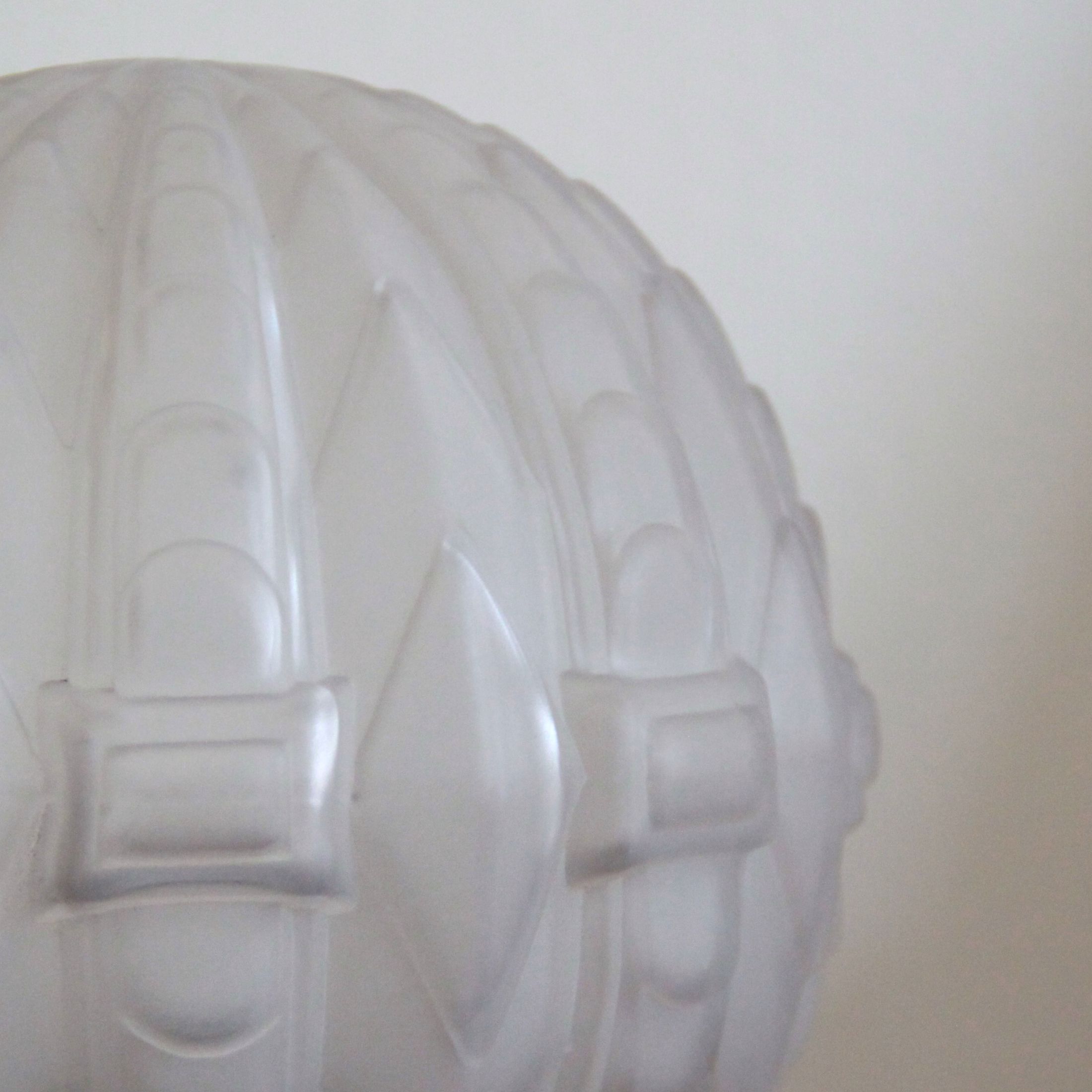 Bedside lamp appointed light fixture glass frosted aluminium art deco old vintage