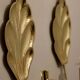 Paire de appliques en laiton suédoises du milieu du siècle par la firme Lars Holmström vers les années 1950.