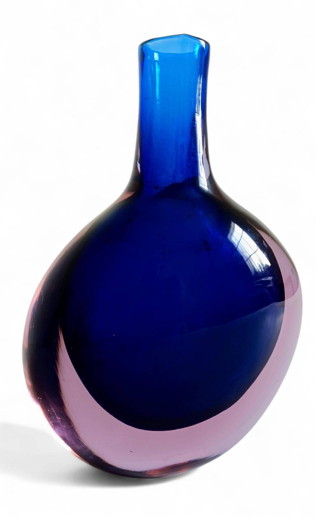 Murano Glass Large Bottle by Flavio Poli for Seguso Vetri D´Arte, Italy, 1960s