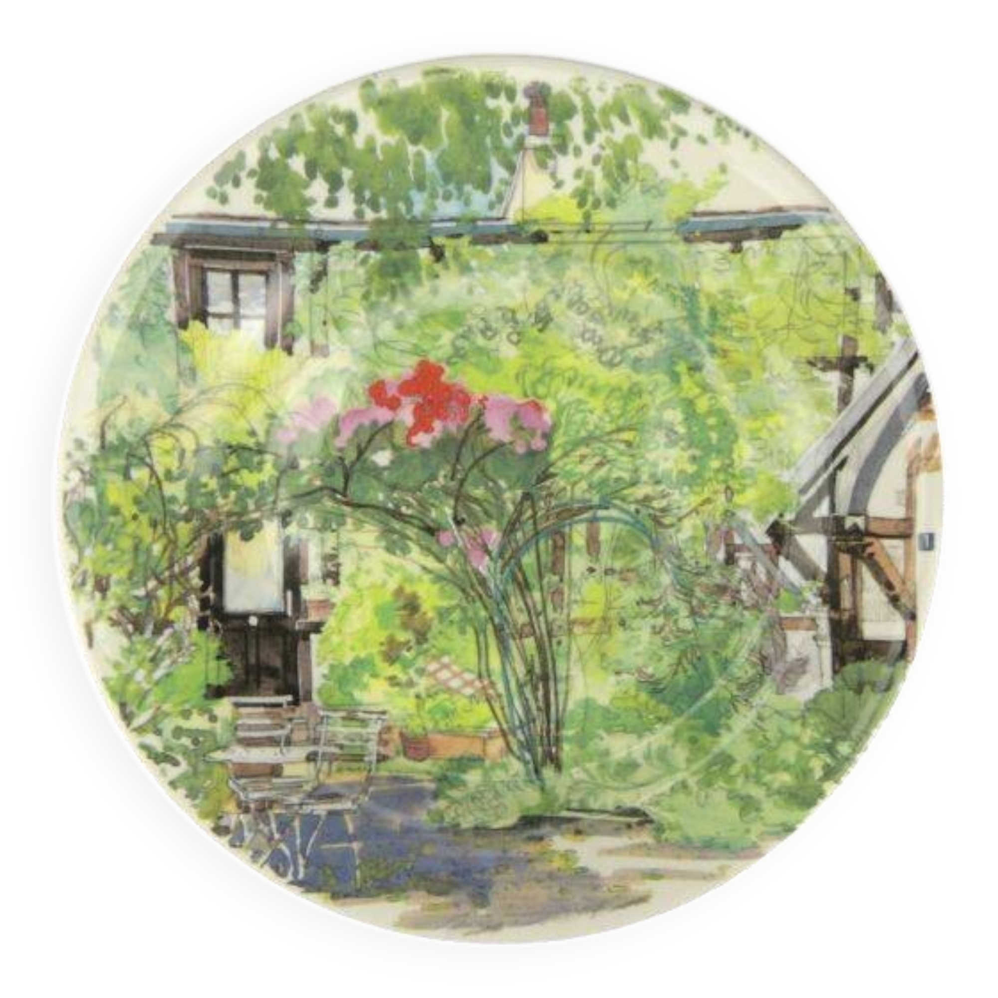 Gien, De Paris à Giverny, assiette à canapés