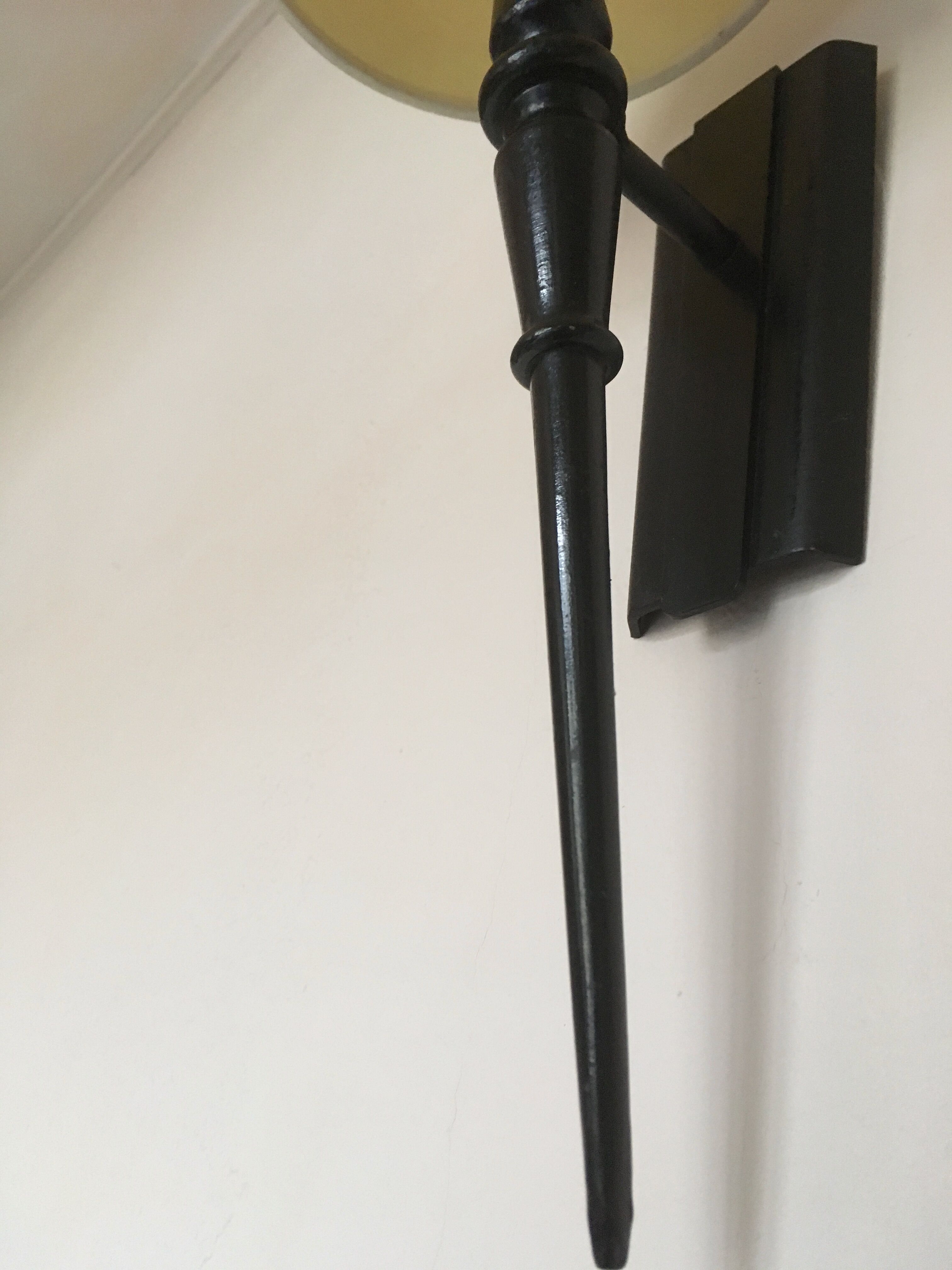 Wall torch cast-iron black years beginning 50 s