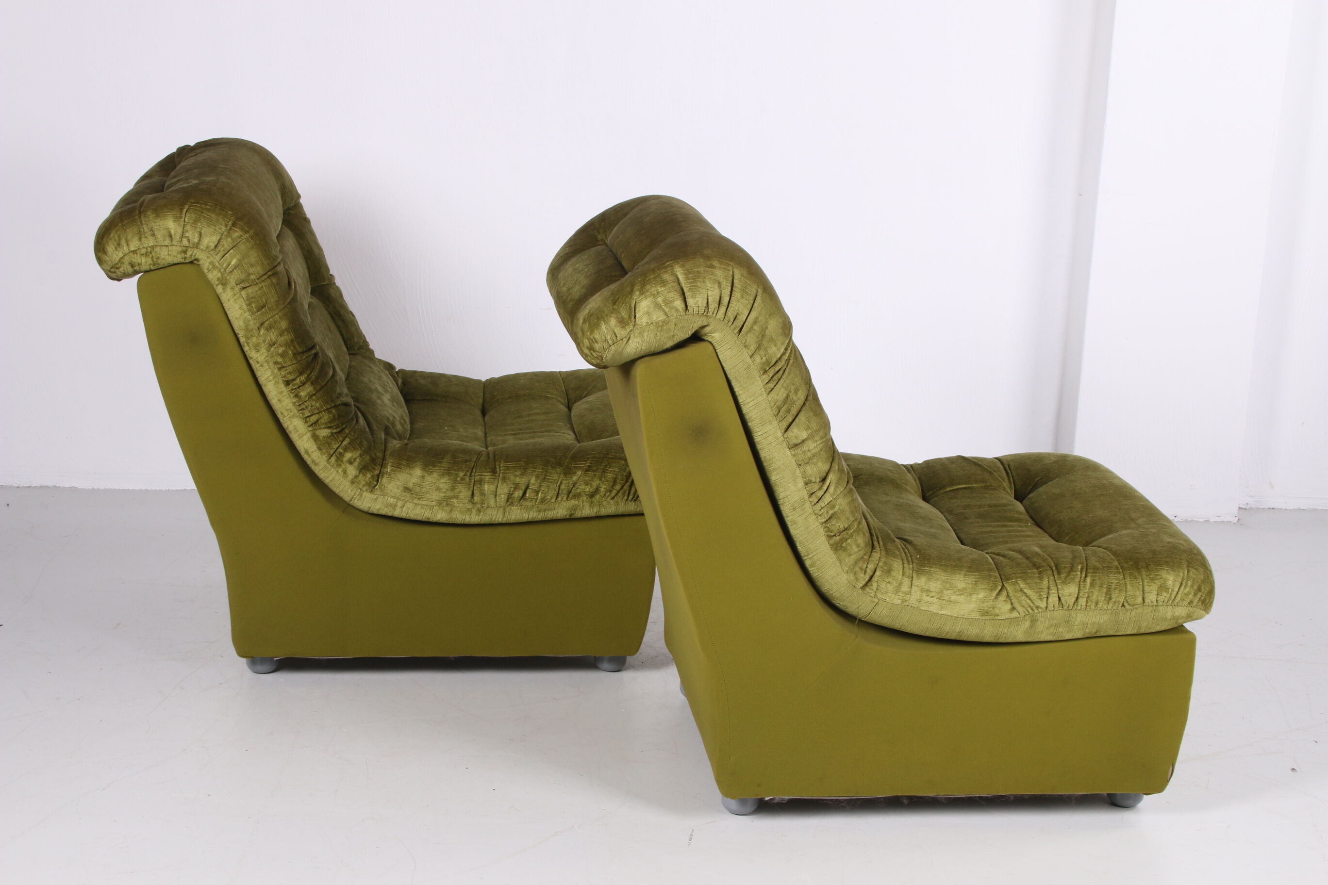 Vintage Xl element sofa moss green 60s