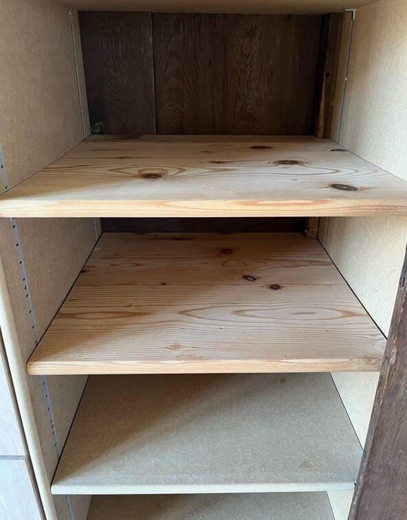 solid oak wardrobe with storage