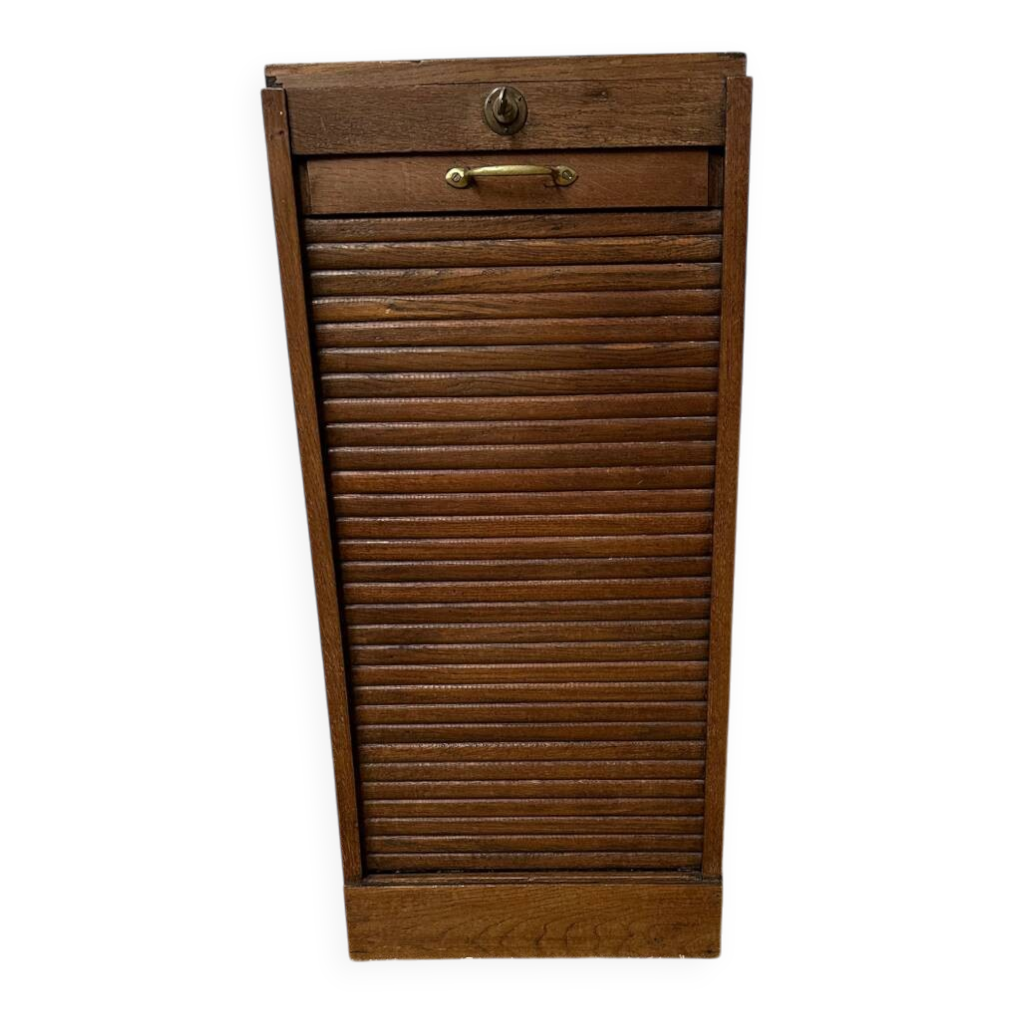 Roll-top filing cabinet