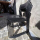 2 Italian chairs Full Metal - 1980