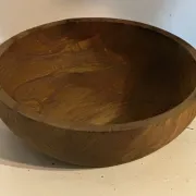 Large vintage solid wood bowl – Catch-all – Centrepiece – 3