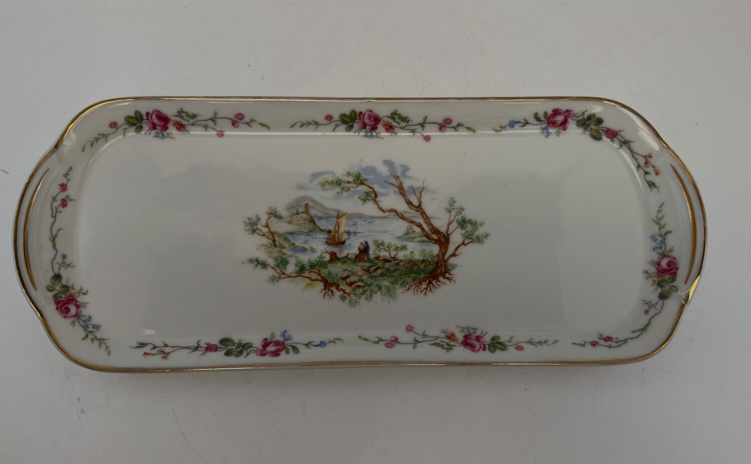 Limoges porcelain cake dish