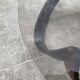 Vintage 1970s organic wood glass round coffee table
