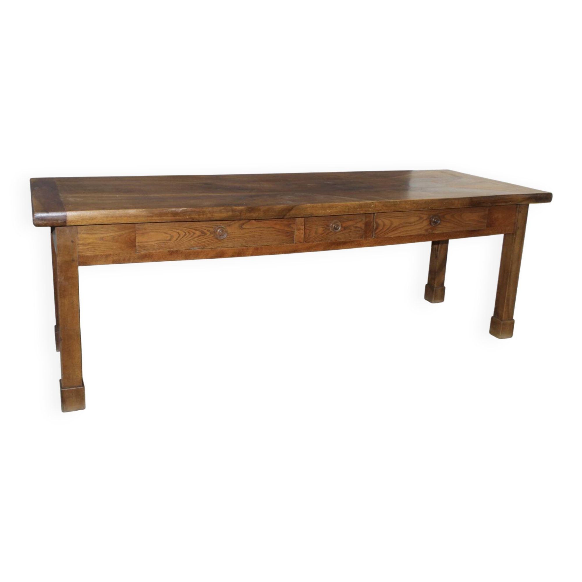 19th Century Walnut Farm Table