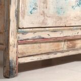 Ancien buffet blanc à motifs floraux (c.1900) #11