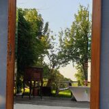 Beveled Ice Pine Door Mirror 64X120