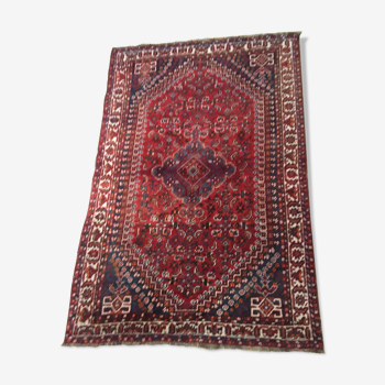 Tapis Shiraz ancien pure laine, fait main