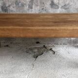 Brutalist rectangular coffee table - vintage 1960s