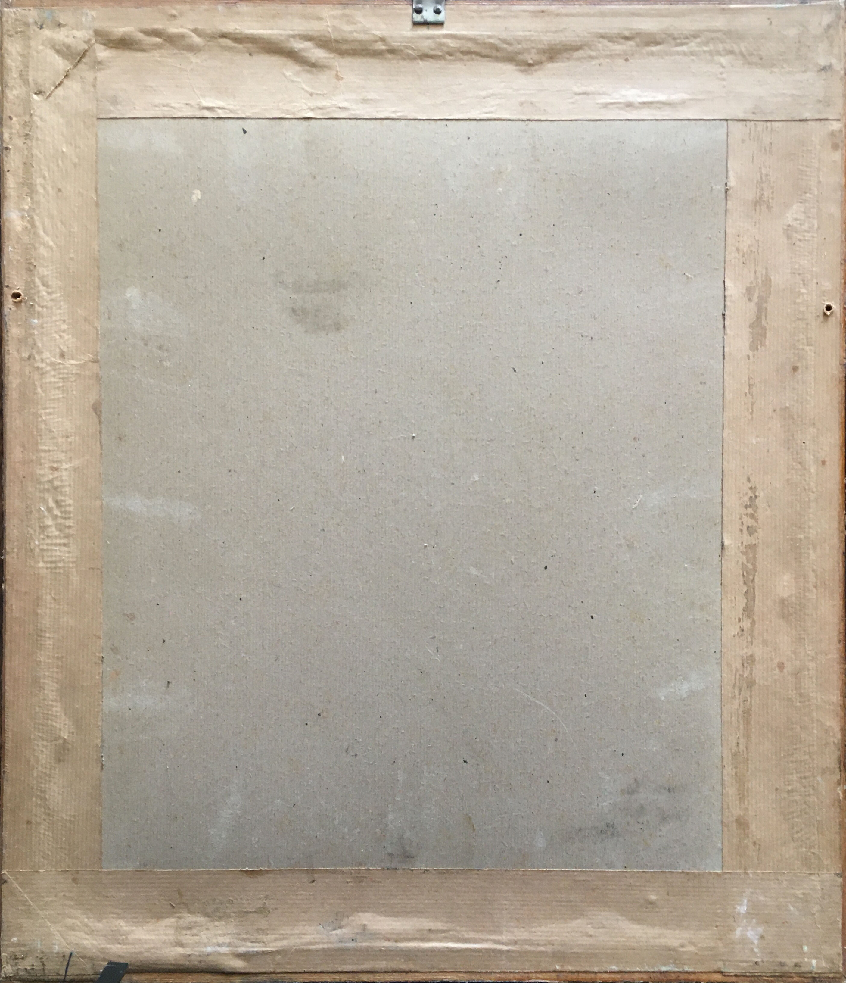 Table Watercolor street of Kayserberg (Alsace) dated 1955 monogrammed