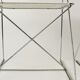 Pair of 1970s design chairs in steel and painted metal