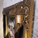 Oil on panel signed "Thierry" - Ornate frame