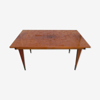 Table à manger en acajou vintage 95 x 160 cm