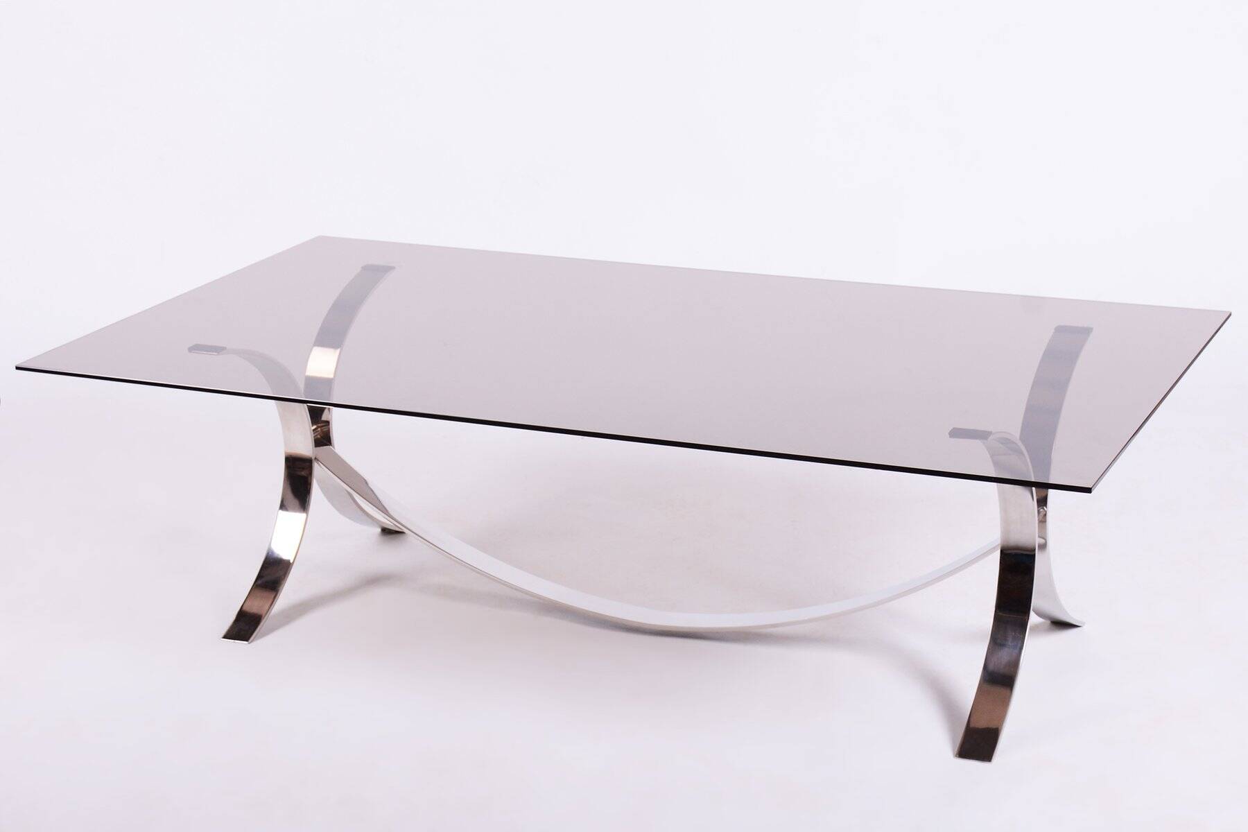 Mid-Century Modern Dining Table in Chrome and Glass by O. Borsani, 1960s