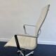 Vintage white leather ICF armchair