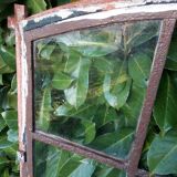 W84xH137.5 industrial curved metal glass frame window