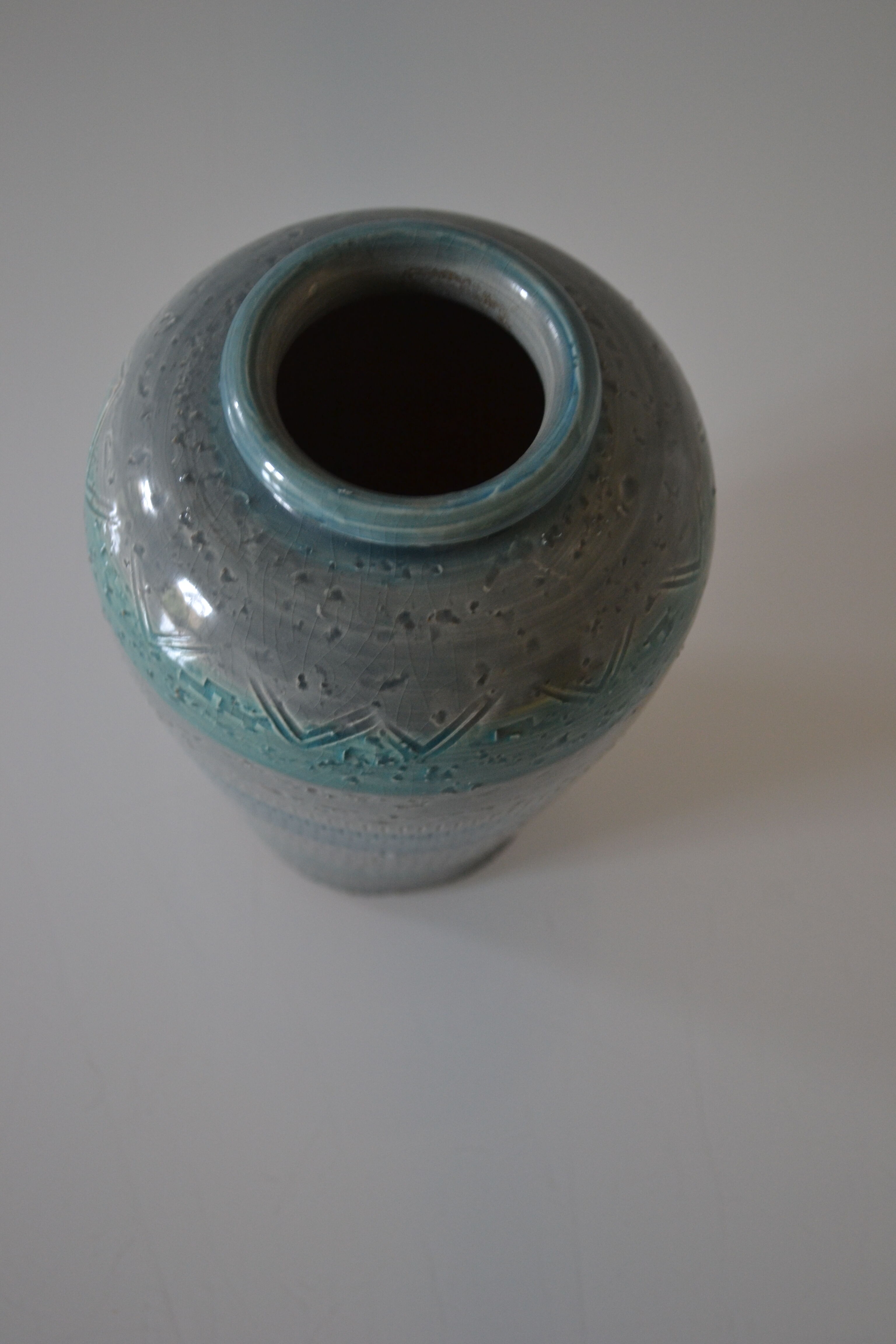 Vase vintage 60's aldo londi bitossi blu rimini