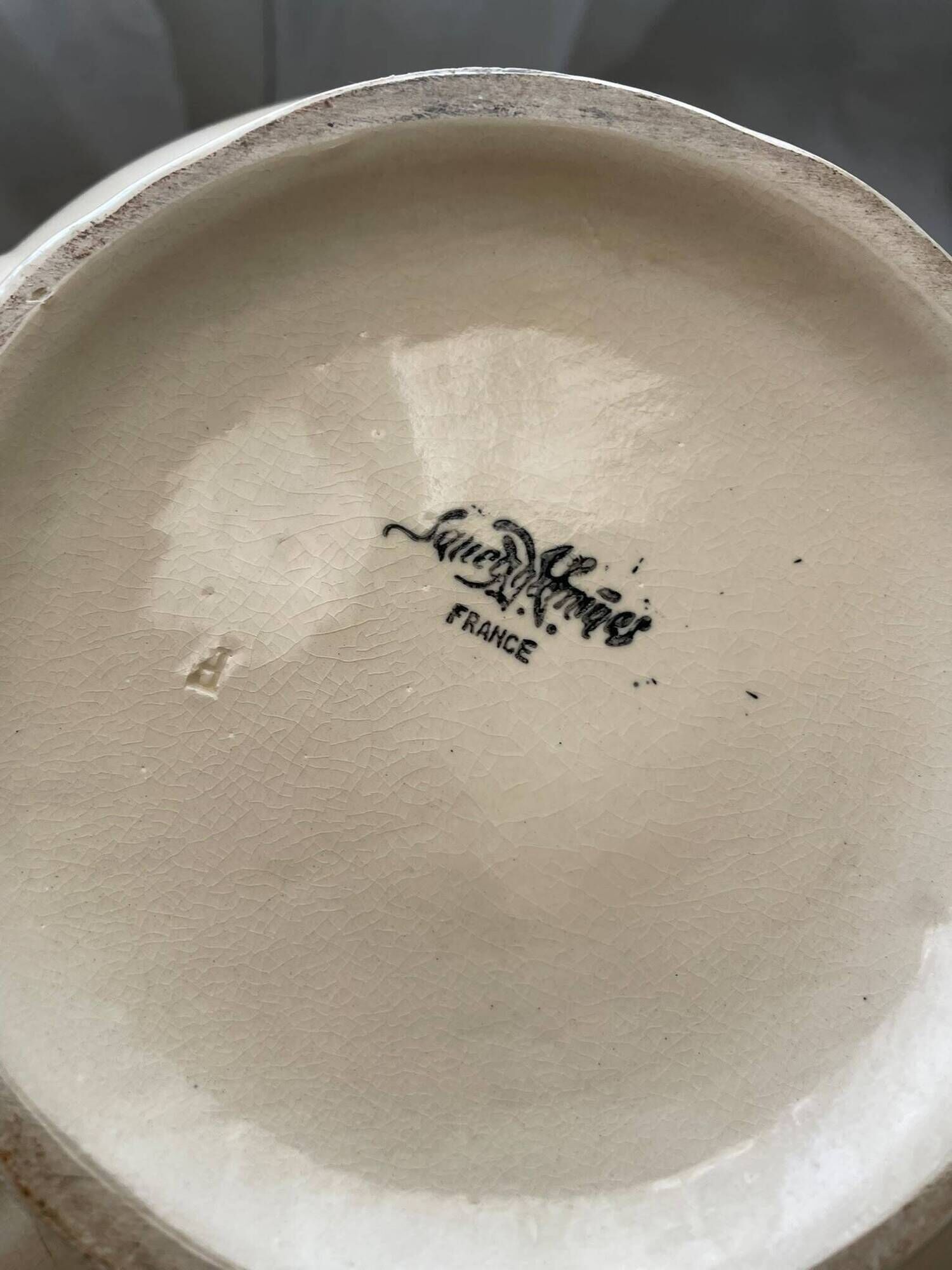 Vintage Sarreguemines soup tureen