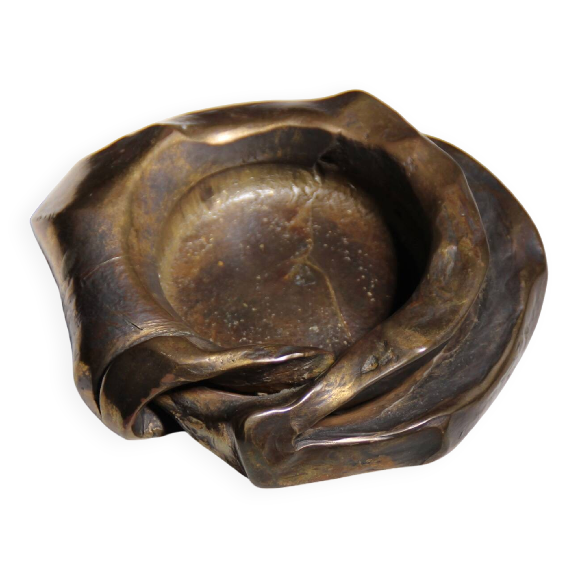 Bronze Candleholder & Bowl by Lothar Klute | Germany 1987