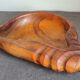 Olive wood cut shell Vintage Falcon