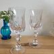 Duo of crystal glasses