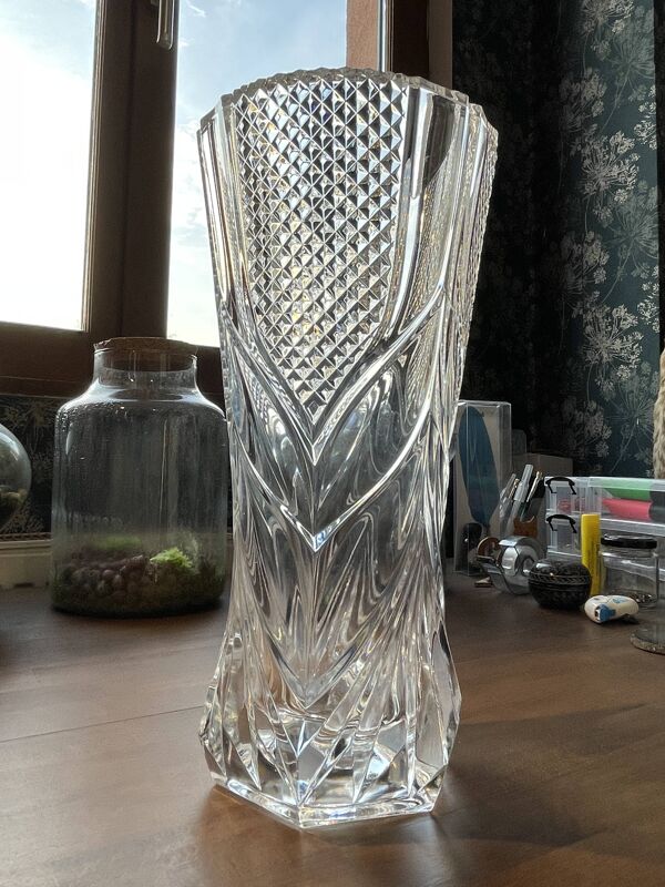 Vase en cristal d’Arques-Durand, série « Royale », France 1950
