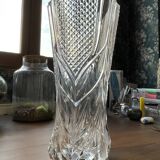 Massive vase Crystal d'Arques-Durand, series "Royale" (1950, France)