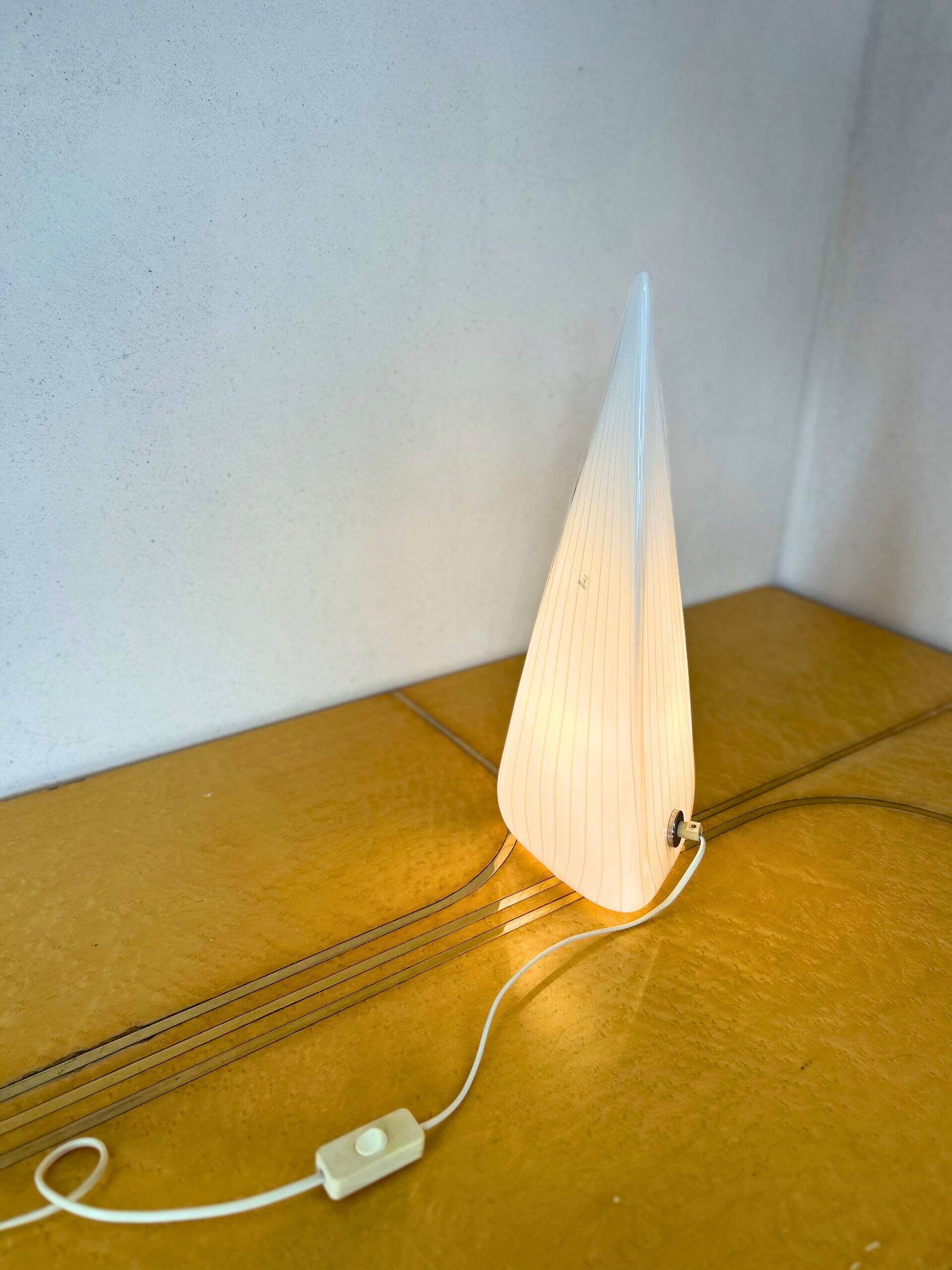 Conical lamp in Murano for Lino Tagliapietra