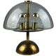 Lampe de table des années 60 des années 70 par Doria Leuchten Allemagne laiton de verre Space Age