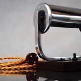 Art Deco Desk Chromed Lamp for Bankers