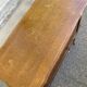 Vintage side table with drop leaf & wheels in Louis XV style