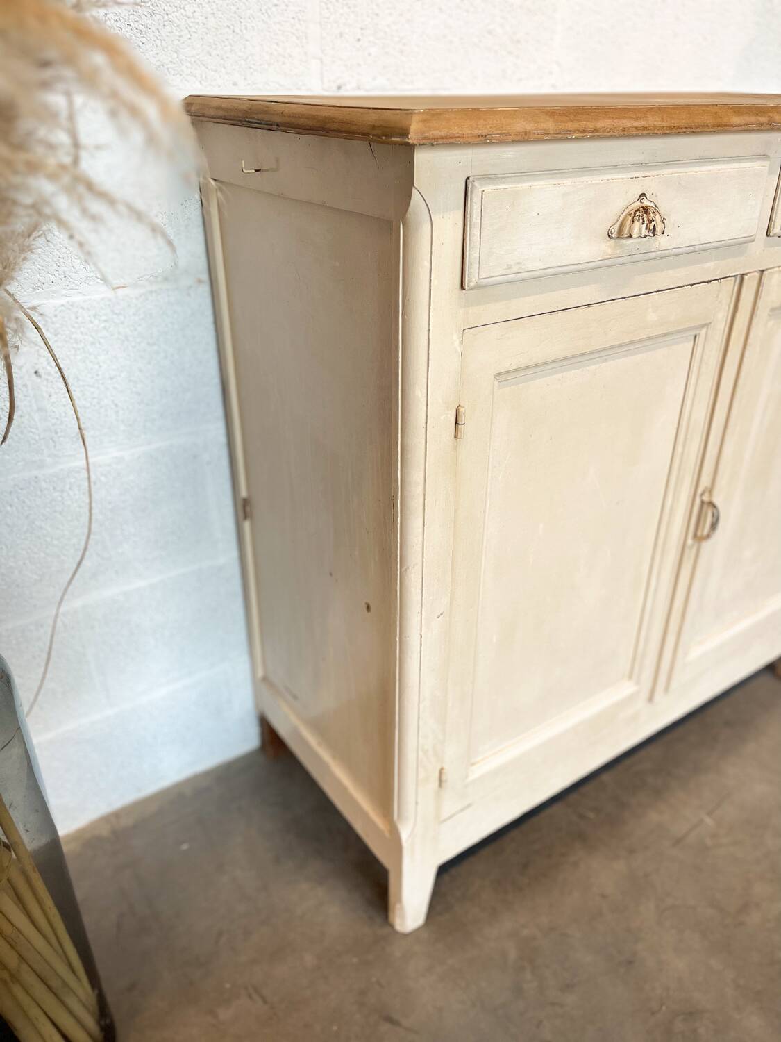 Old Parisian buffet with original patina