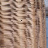 Vintage wicker bottle vase