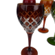 6 crystal wine glasses