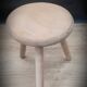 Light wood tripod stool ter