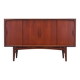 Buffet haut en teck, design danois, années 1970, fabrication : Danemark
