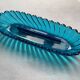 Antique Baccarat bowl in 19th century blue crystal
