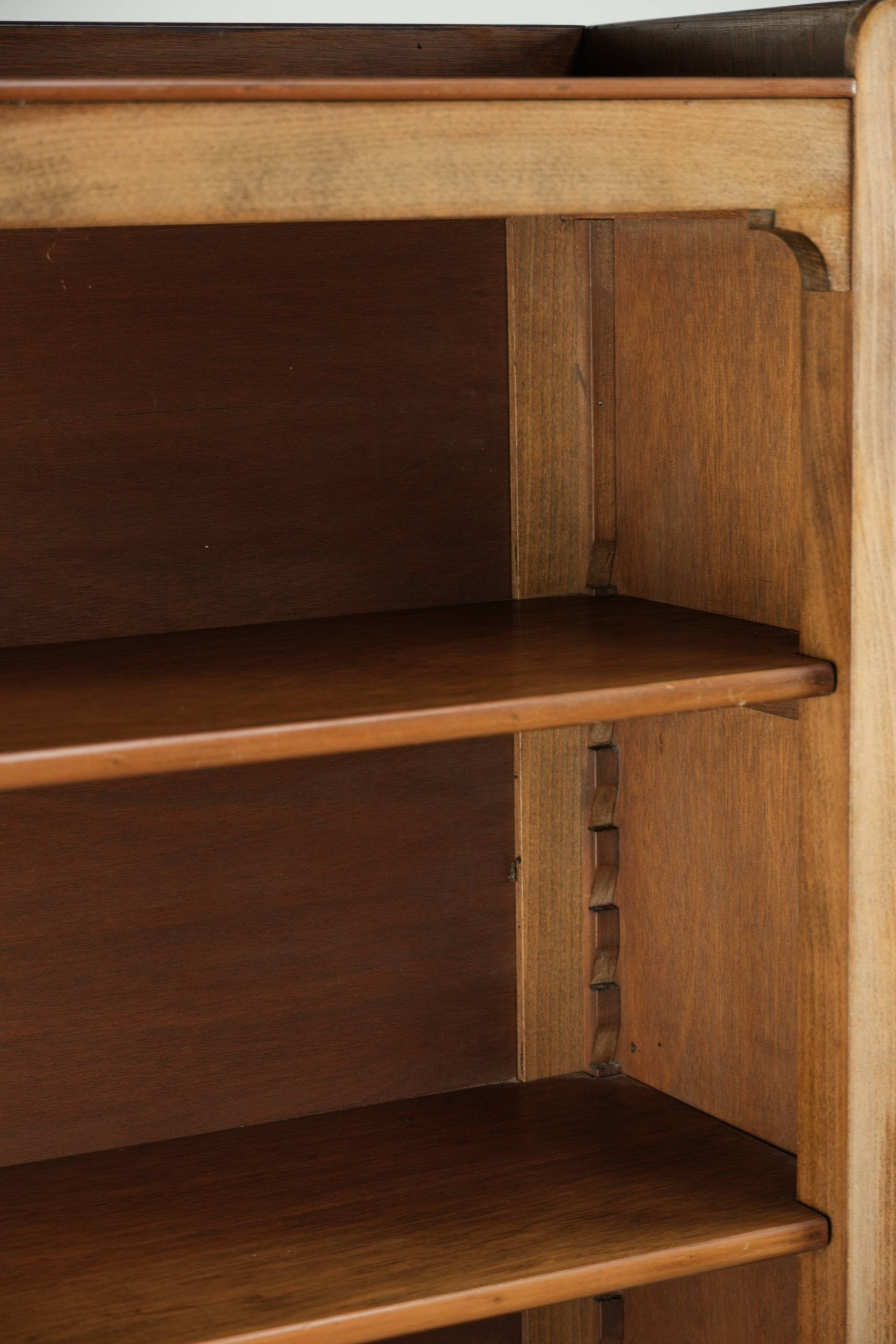 Set of two antique English bookcases/shelving units from the 19th century